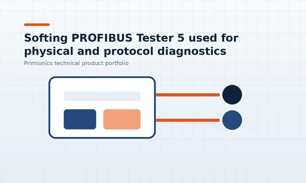 Softing PROFIBUS Tester 5 used for physical and protocol diagnostics