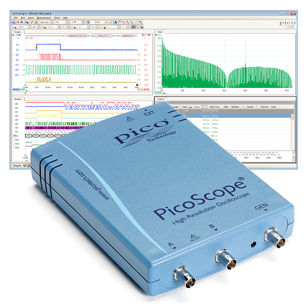 PicoScope 4262 16-bit high resolution USB oscilloscope front view
