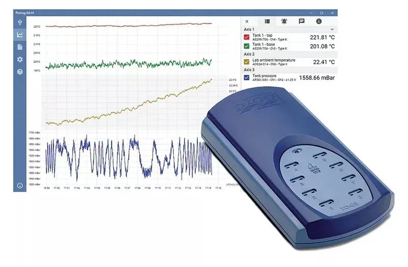 PicoLog TC-08 — 8-channel Thermocouple Data Logger view 3