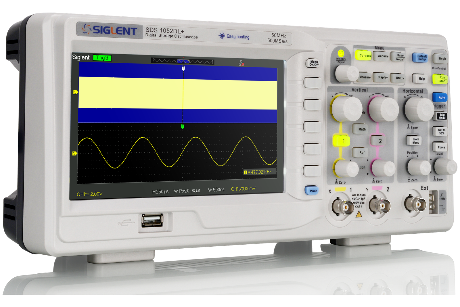 SDS1000DL+ — Measurement, Math and Zoom Functions