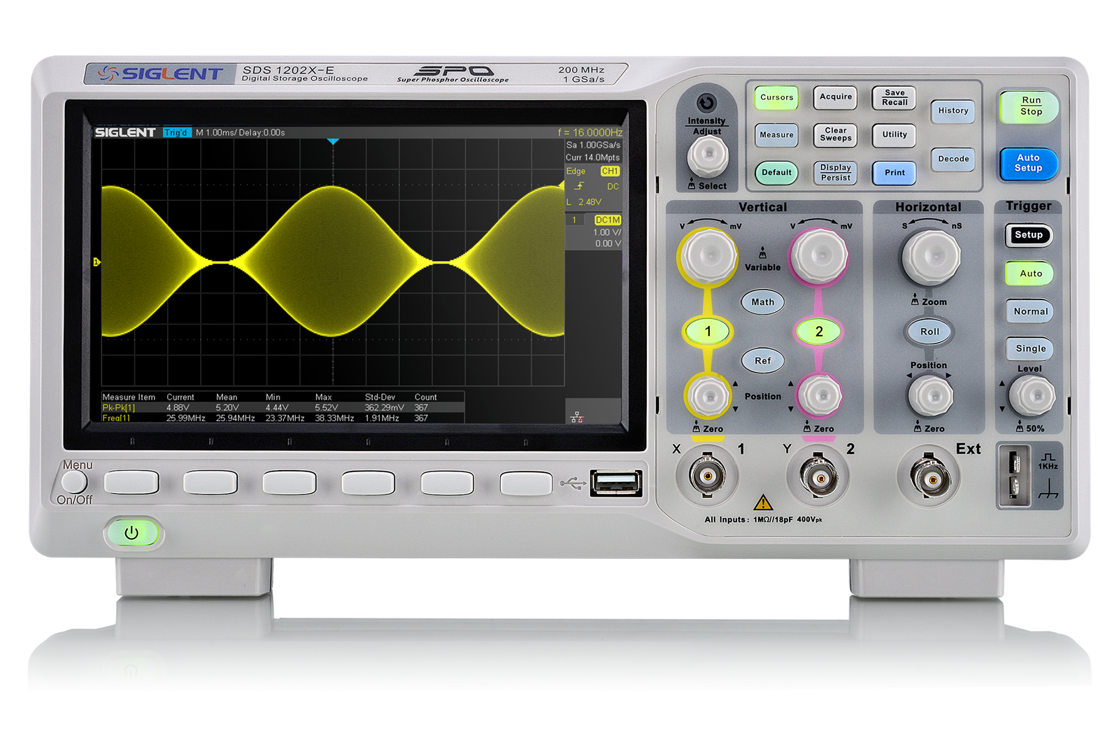 SDS1000X-E — 100/200 MHz Super Phosphor Oscilloscopes