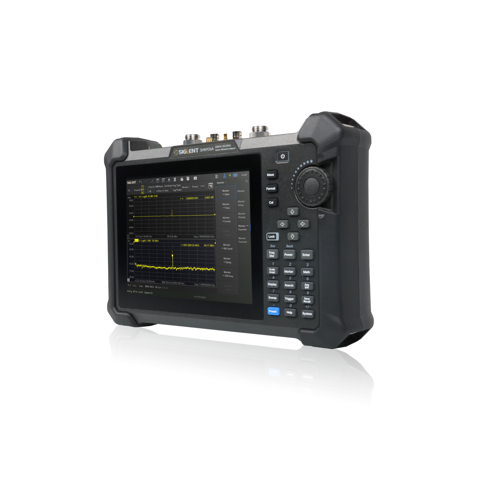 SIGLENT SHN900A cable and antenna test workflow