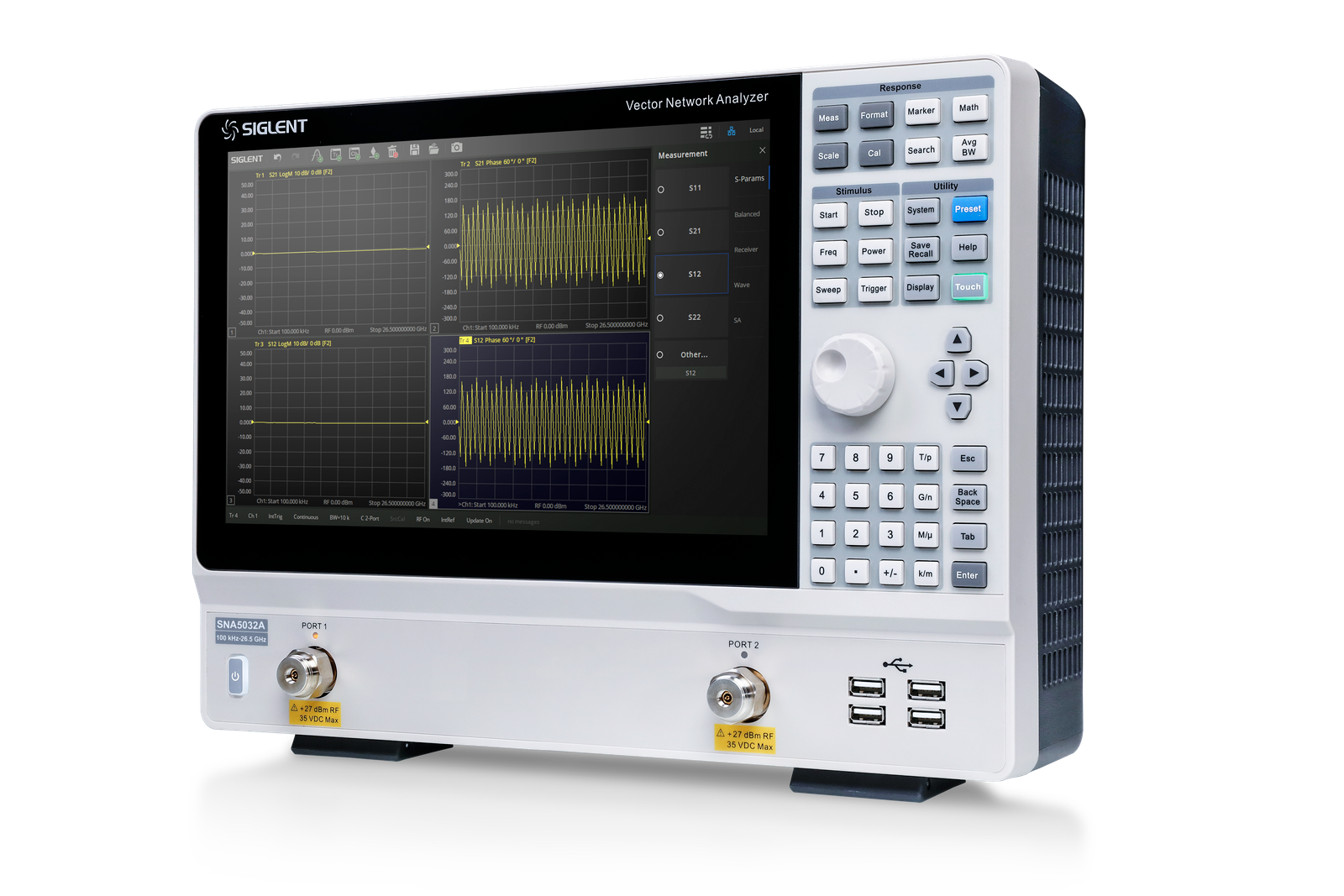 SIGLENT SNA5000A RF component characterization workflow