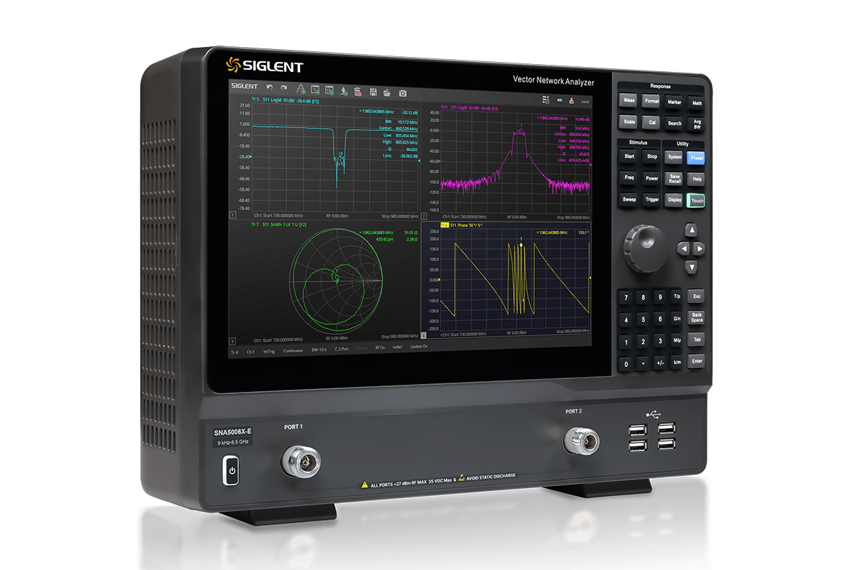 SIGLENT SNA5000X-E VNA measurement interface