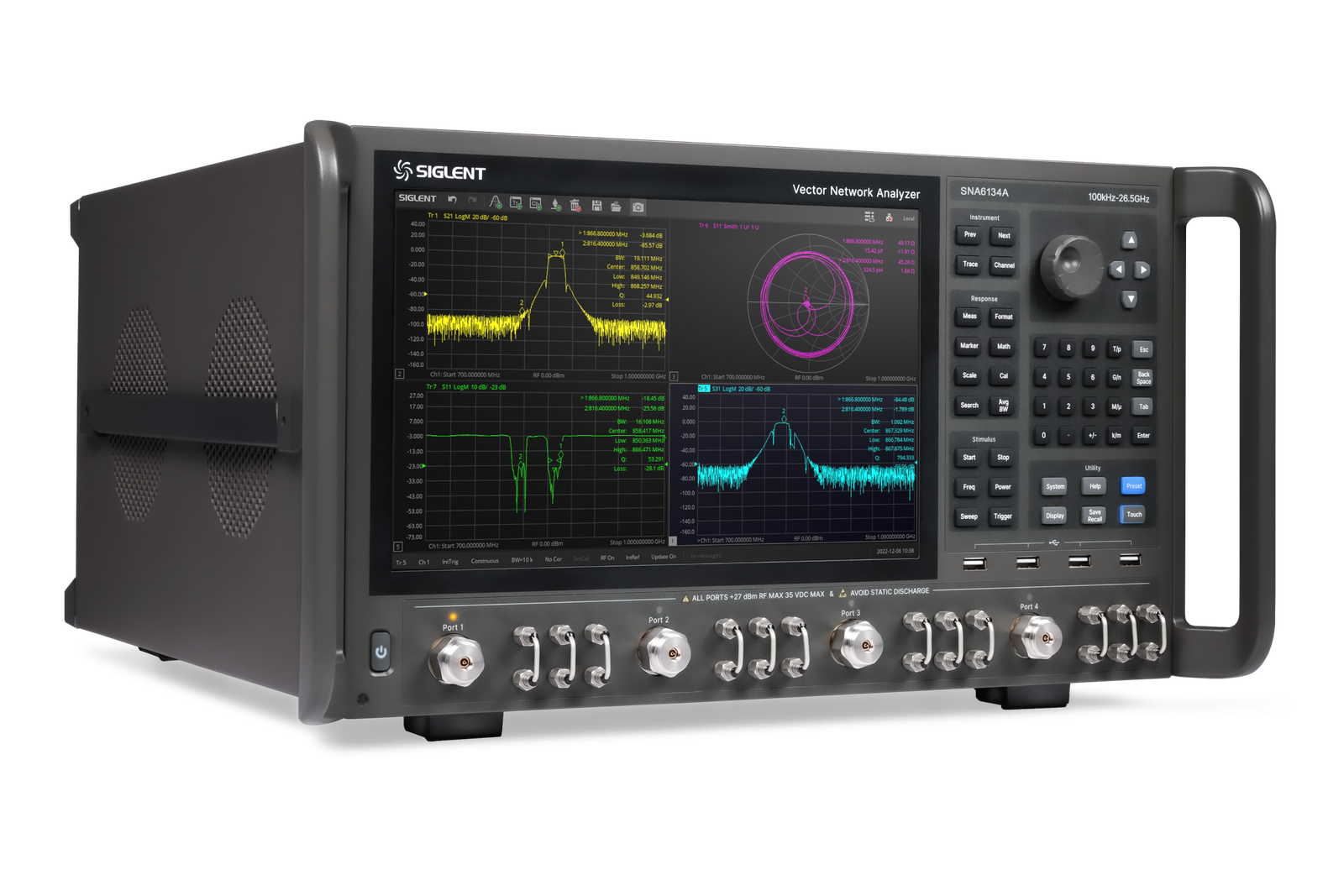 SIGLENT SSU5000A mechanical RF switch interface view