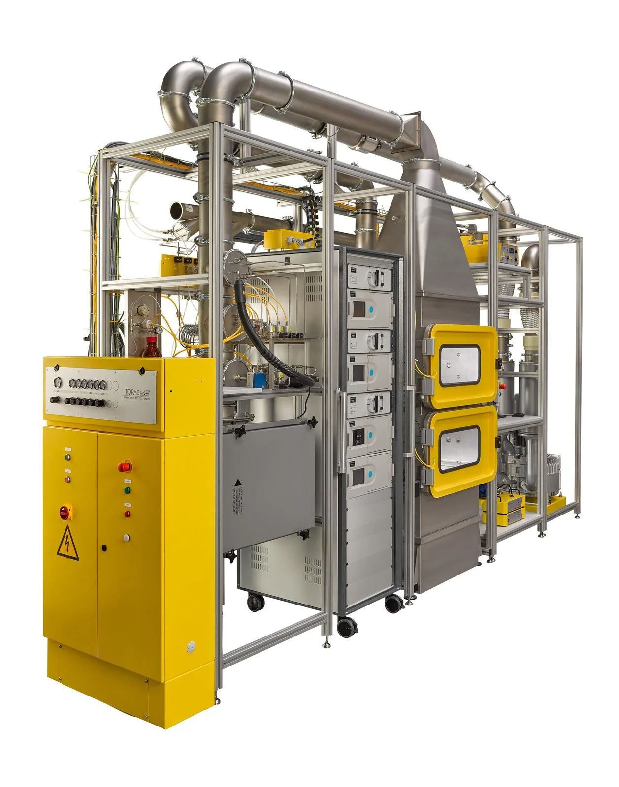FCT 113 Fuel Cell Air Intake Filter Test System workflow diagram