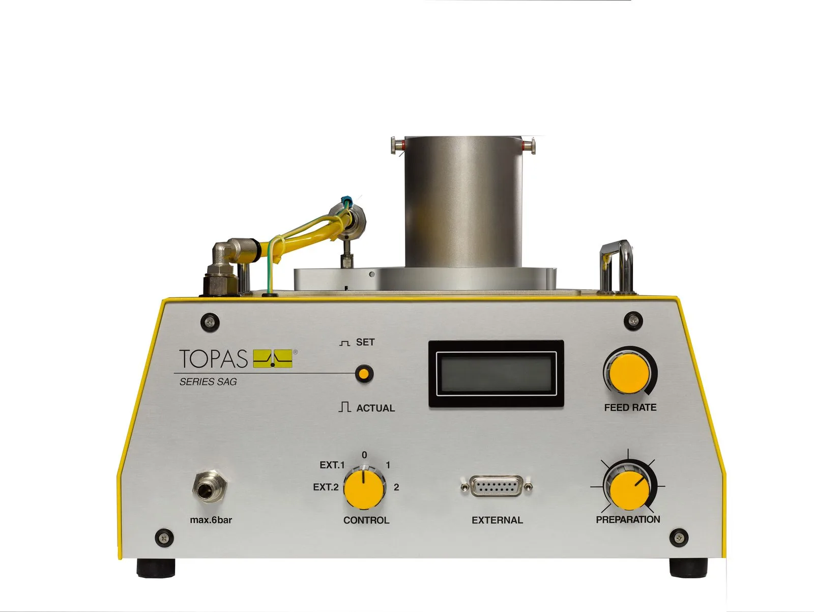 SAG 410 Series Solid Aerosol / Dust Disperser workflow diagram
